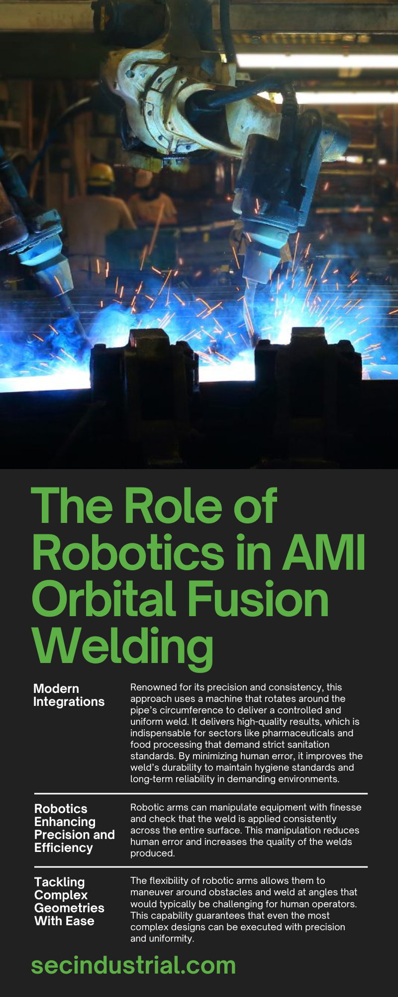 The Role of Robotics in AMI Orbital Fusion Welding